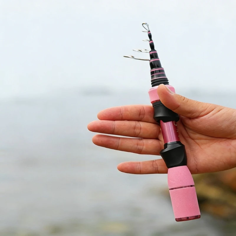 

Ультракороткая портативная многосекционная телескопическая удочка Makou Luya для быстрой регулировки, рыболовные снасти