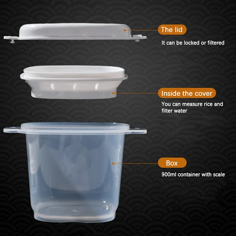 

Portable Microwave Oven Rice Cooker Multifunctional Food Steamer Pot PP Cooking Utensils Insulation Bento Lunch Box