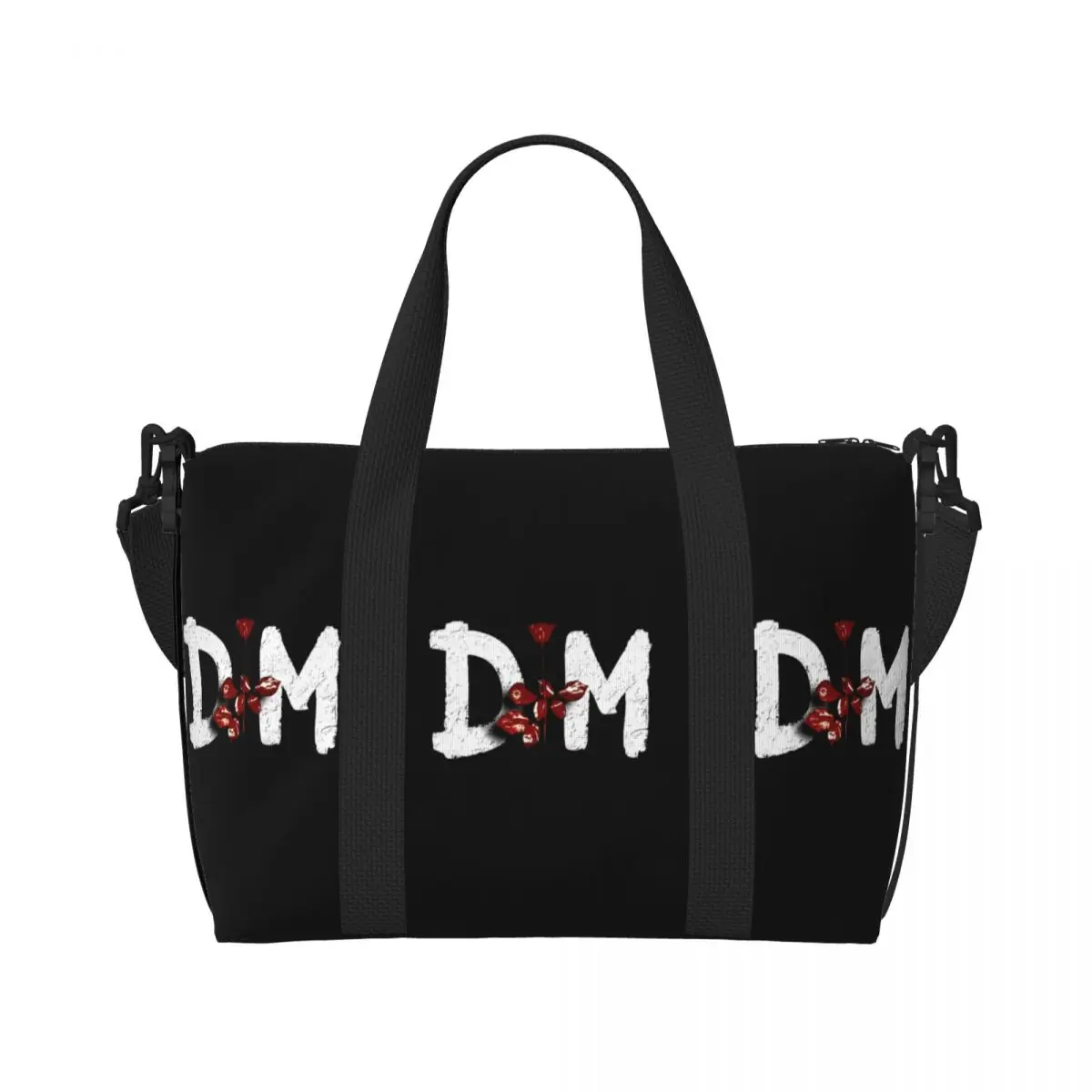 Custom Best Of Flower Mode Beach Tote Bag for Women Extra Large Gym Carry On Depeches Cool Modes Travel Shopping Bags