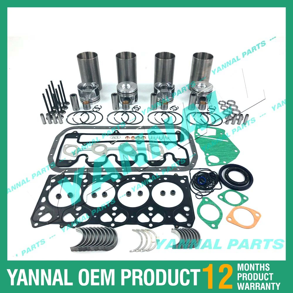 

Комплект для капитального ремонта двигателя 4LE2 и комплект клапанов для экскаватора Hitachi Kobelco Denyo