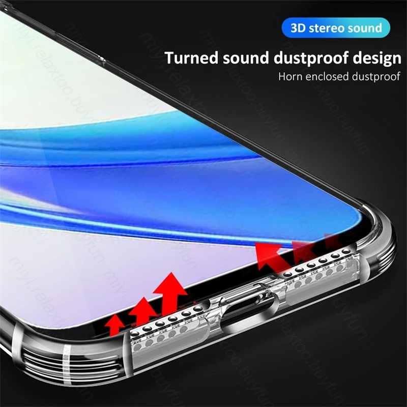 Honer X7b 4G Case Transparent Airbags Shockproof TPU Soft Cover For HonorX7b Honor X7b X 7b X7 b 4G 6.8\