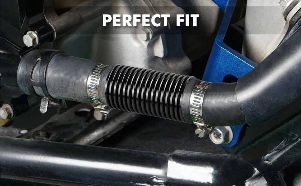 NICECNC Inline-Super-Wasserkühler für Yamaha Blaster 200 Banshee 350 Raptor 660 700 YFZ450 Suzuki LTZ400 UTV ATV Zubehör – Detail 3