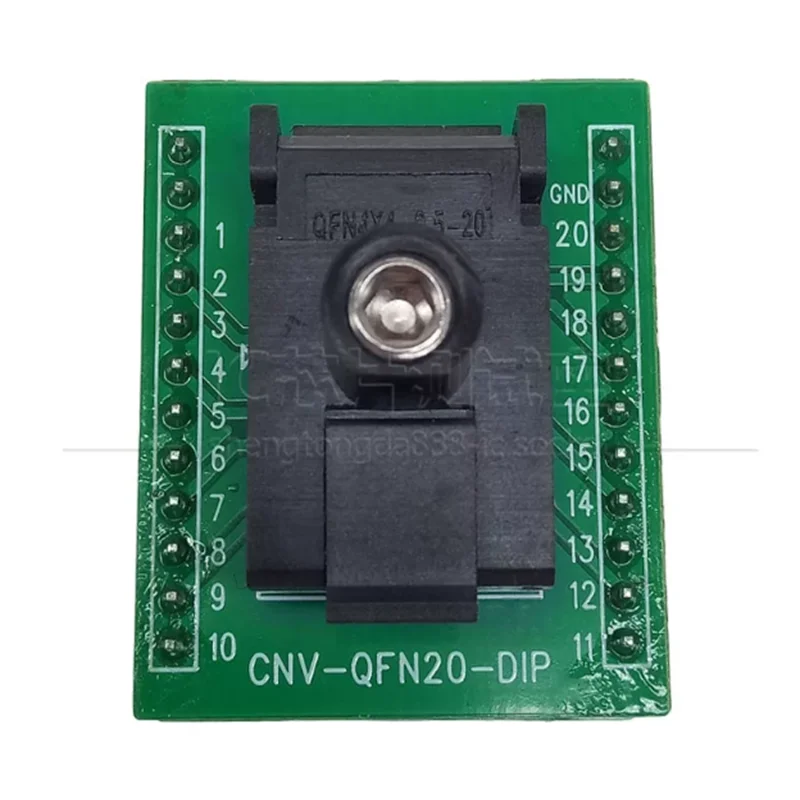 QFN20 programming socket QFN4X4-20L (0.5) pitch 0.5MM socket (with ejector pins) IC test socket burn-in test socket