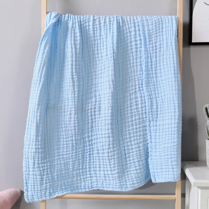 100% katoenen mousseline deken, 6-laags lichtgewicht ademende gaasdeken voor bank, sofa, zachte deken voor alle seizoenen voor bed