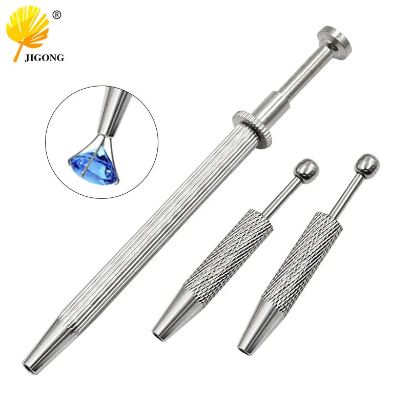 1 PC 3/4 Claws Jewelry Gem Beads Holder Pick-up Tool  Diamond Gemstones Stone Prong Holder Tweezers Catcher Grabbers