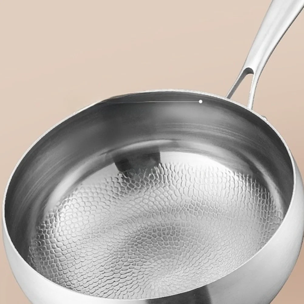 24cm 26cm 28cm Hammered Wok Pan Constructed from Health Safe Material with No Harmful Substances Released During Heating