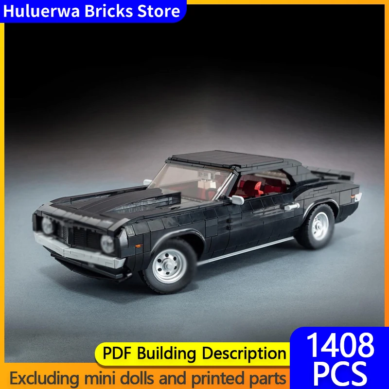 

Модель скоростного гиперкара MOC, строительные кирпичи Camaro SS 396, мускулистый автомобиль, модульная технология, подарки, праздник, сборка, детские игрушки, костюм