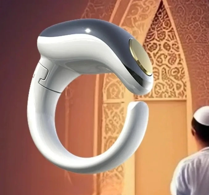 

H Регулируемый счетчик тасбих, кольца для зикра, водонепроницаемая поддержка приложения, смарт-кольцо Tasbih Zikr, 3 размера (18/20/22 мм), цифровой счетчик мусульманок