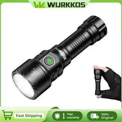 Wurkkos TS12 Mini 14500 linterna EDC recargable 1050LM tiro 432M SFT25R LED IP68 antorcha trasera magnética impermeable con bisel