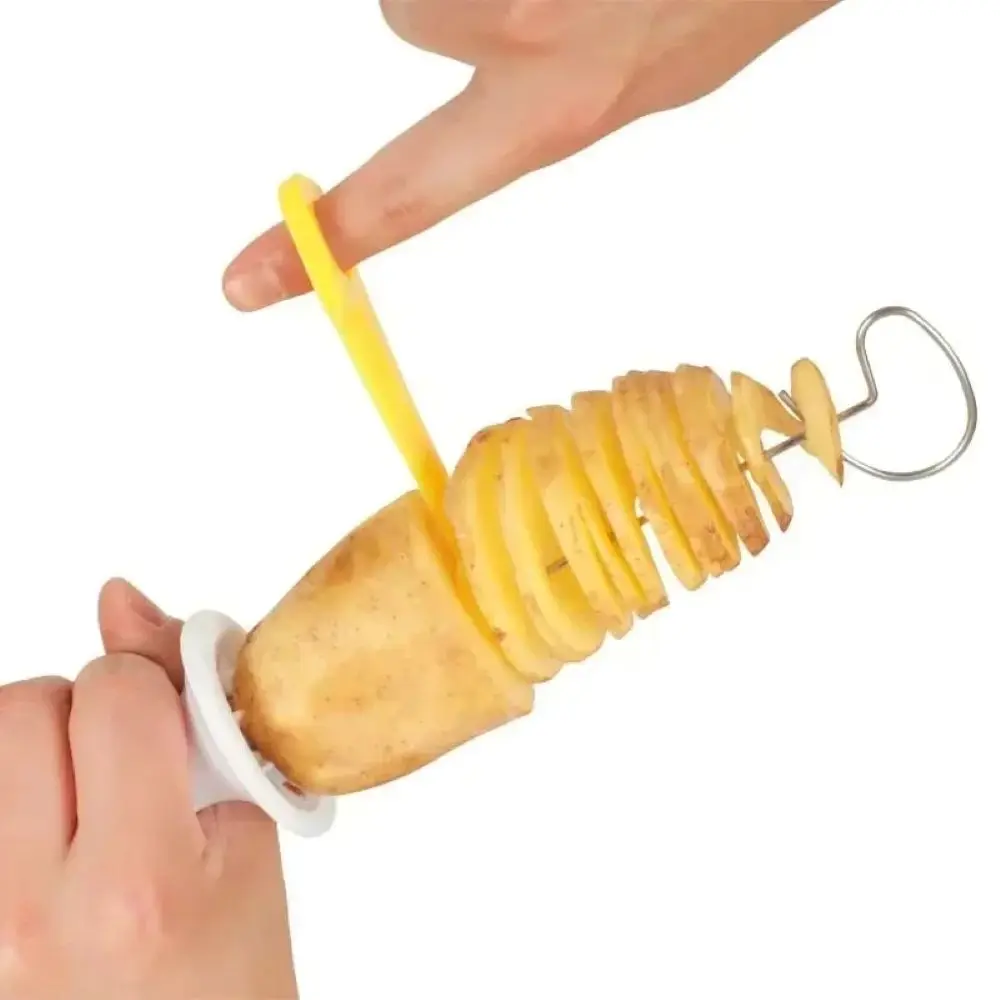 Kitchen Whirlwind Potato Spiral Cutter Vegetable Slicer Tower Making Machine Essential Tool for Quick Prep in the Kitchen