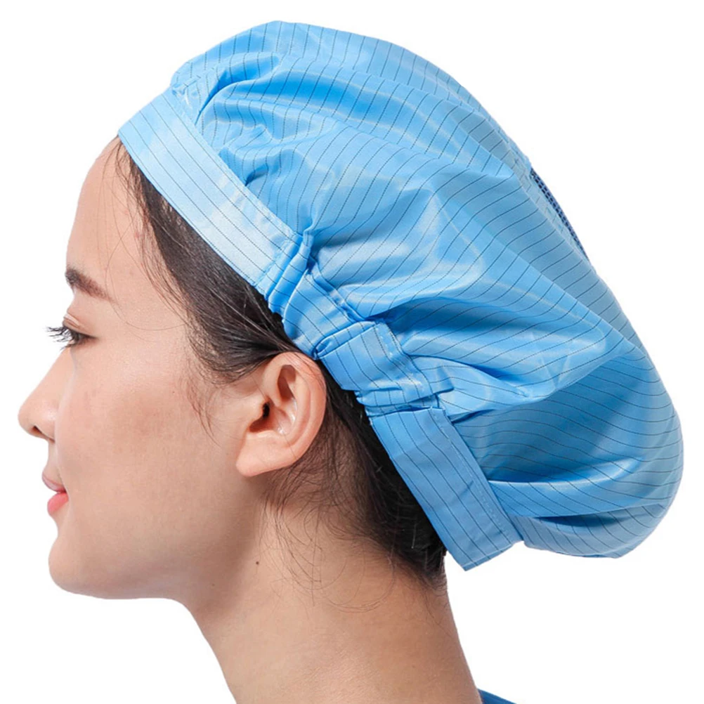 

4 Pcs Chef Hat Anti-static Cap Work Working Adults Dust-proof Breathable Protective