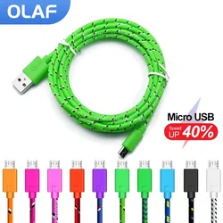 Olaf Micro USB Cable Fast Charging USB A To Micro USB Cable Mobile Phone Charger Data Cord For Samsung Huawei Xiaomi 0.5m-3m