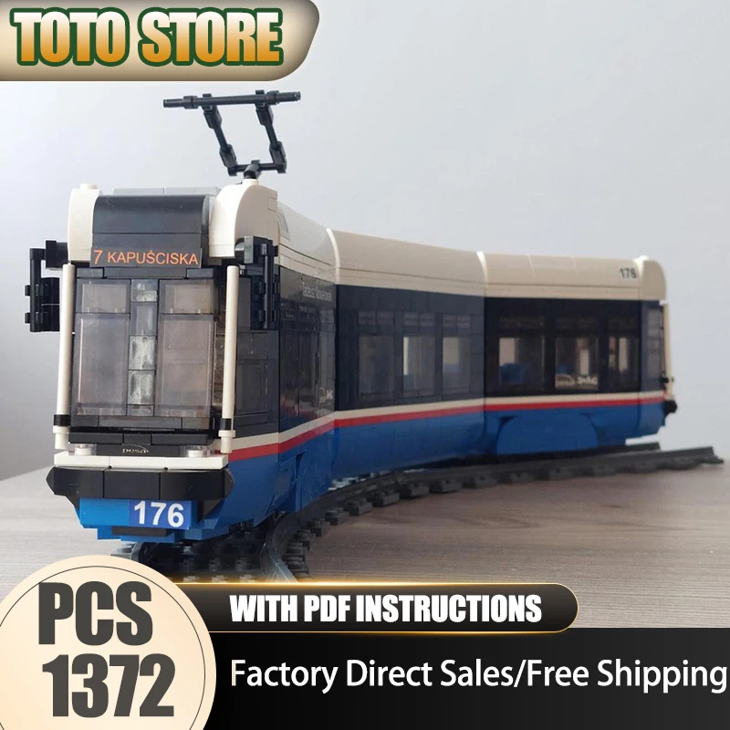 

Строительные блоки Moc PESA Swing 121NaB Модель железнодорожного поезда Технология Кирпич DIY Сборка Строительная игрушка Праздничный набор Подарки