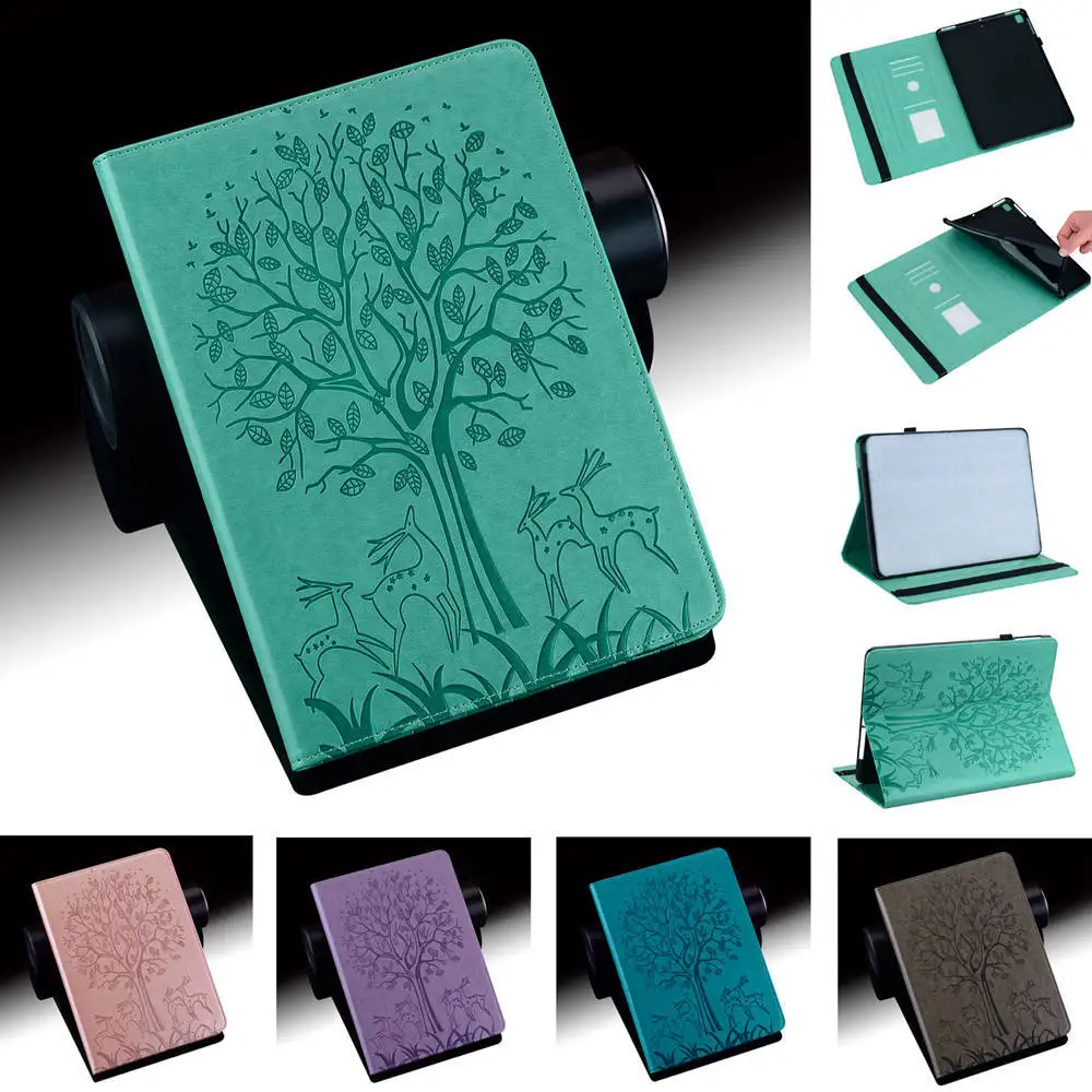 

Кожаный чехол для планшета 3D Tree Patterm для P610 P613 P615 P619, чехол для Samsung Galaxy Tab S6 Lite P620 P625 P627 10,4 2024, чехол