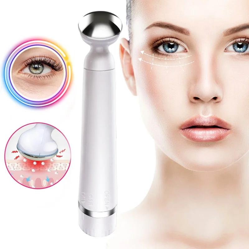 Vibrator Eye Massager Pen Skin Care Anti Dark Circle Anti-Ageing Wrinkle Massage Tools Lighten Face Mouth Eyes Lines Beauty Tool