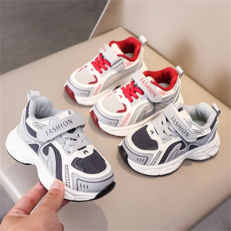 Children Shoes 2026 New Autumn Kids Sport Shoes Soft Sole Breathable Outdoor Tennis Non-slip Fashion Toddler Boys Girls Sneakers
