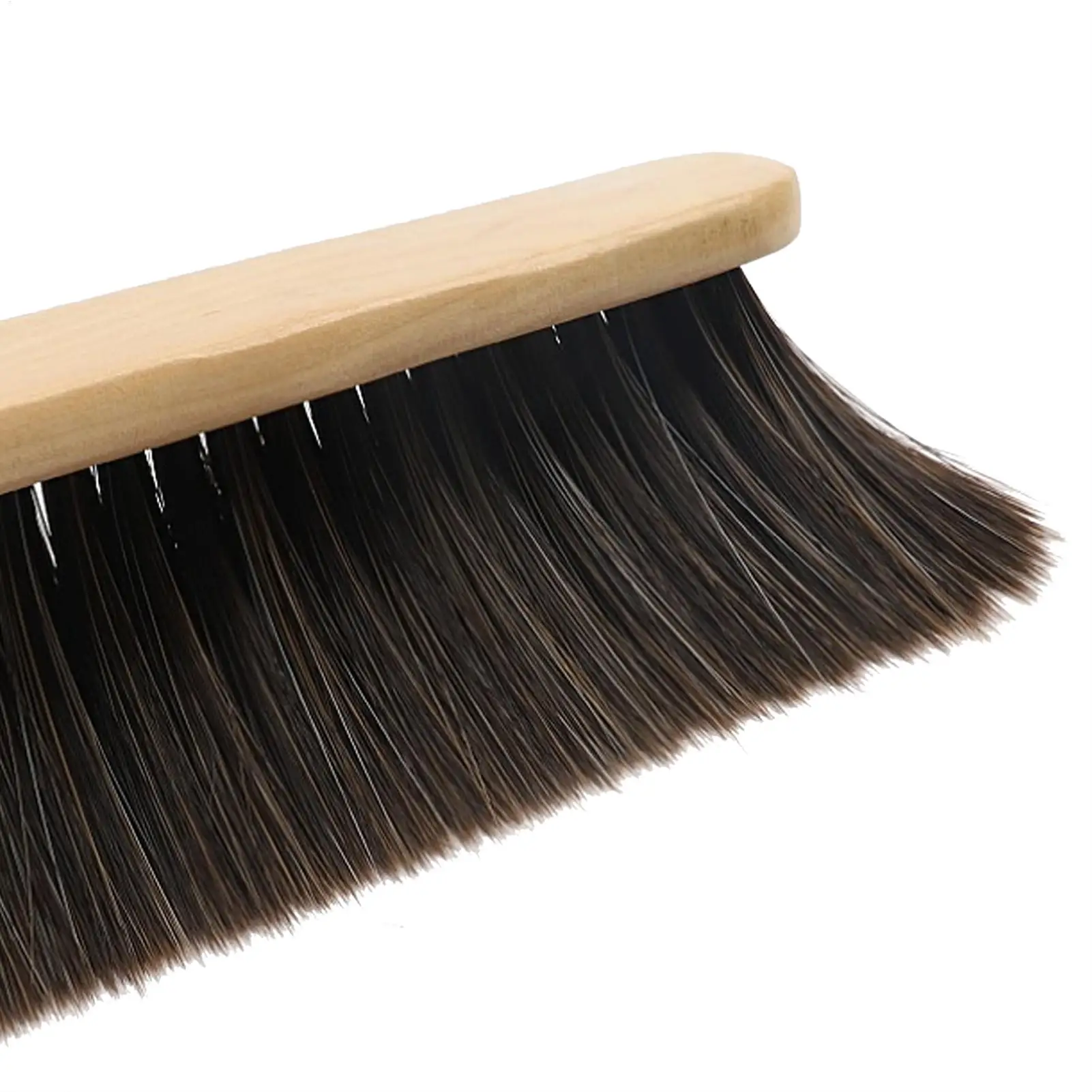 Hand Broom Cleaning Brushes Soft Bristle Sweeping Duster With Long Wooden Handle Dusting Brush For Cleaning For Counter Bed Sofa