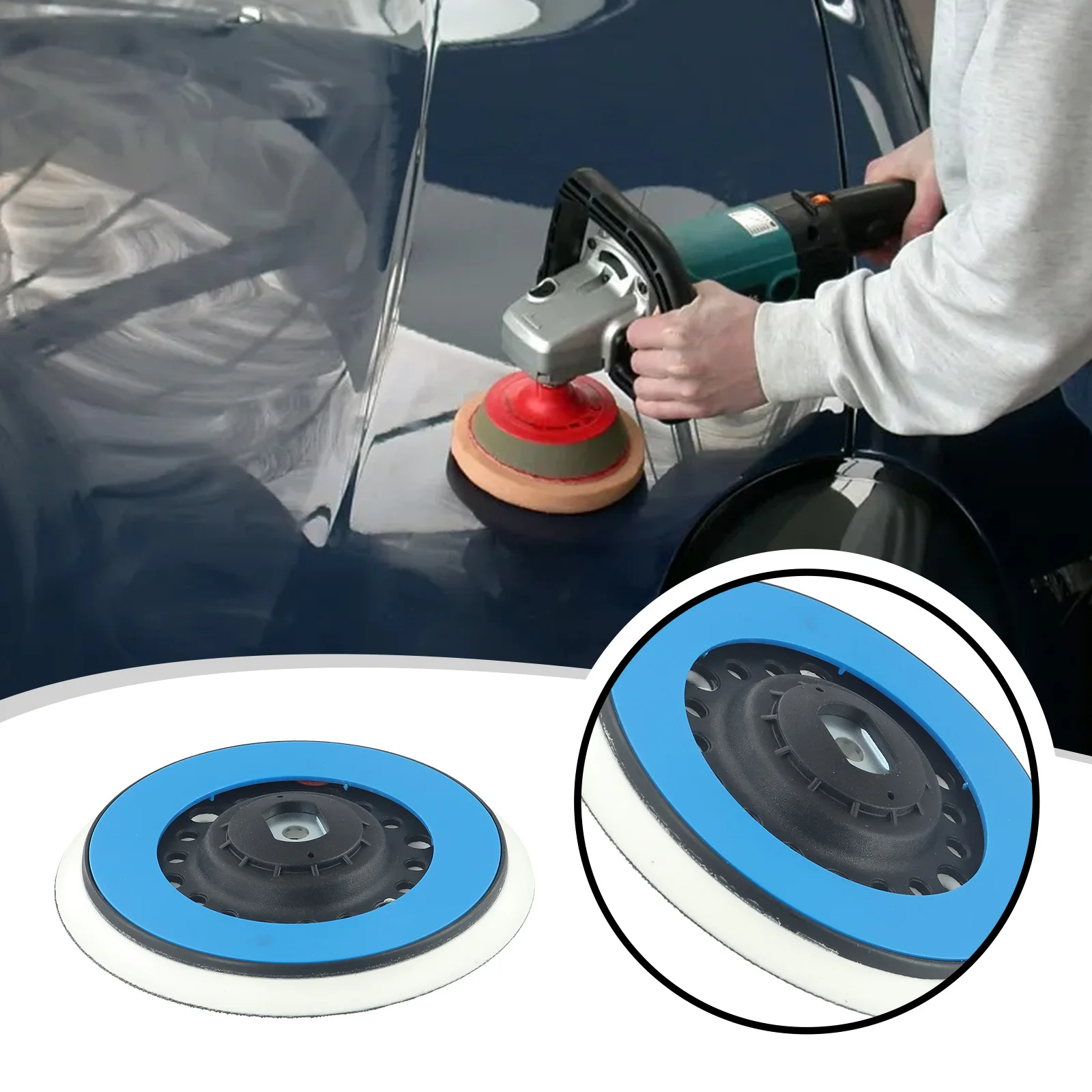 

Efficient Hook and Loop Backing Pad for Quick Sandpaper Replacement Compatible with For FLEX Electric Sandpaper Machine