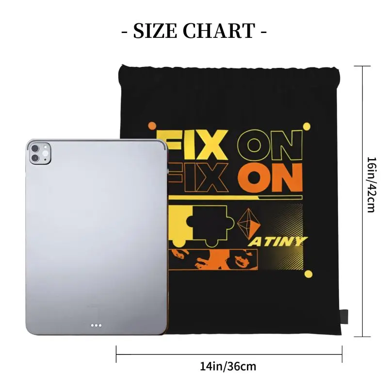 Ateez Mingi Ateez Fix On Kpop Concert Ateez Inception Drawstring Bags Gym Bag Print Art Print