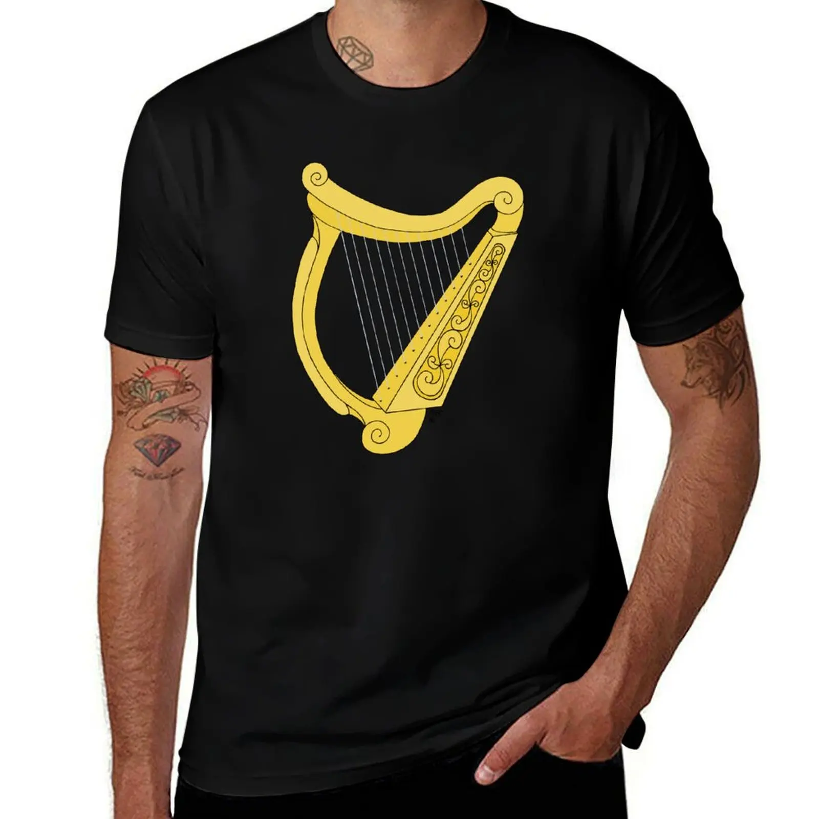 

Irish Harp T-Shirt man tshirt man t shirt luxury T-Shirt