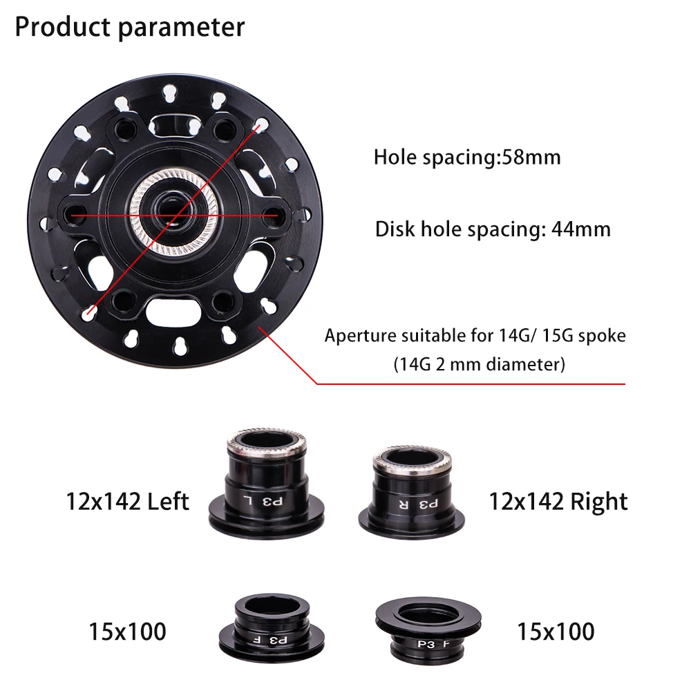 ZTTO MTB Boost 12x148 Front Hub 15x110 Bike 32 Hole P3 Hubs 6 Pawls Disc Brake VS DT Thru Axle Sealed Bearing XD MS HG Freehub