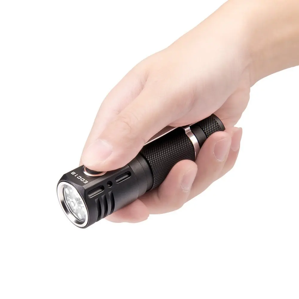 Lumintop EDC18 EDC Flashlight 3*LEDs 2800 Lumens Side Switch Torch Lanterns 18650 Flashlight With Magnetic Tail And Diffuser