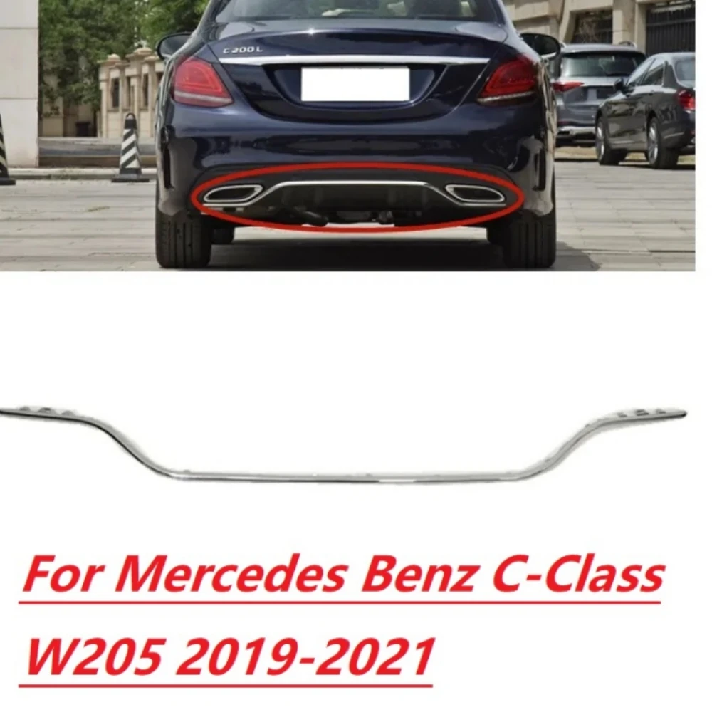 

Хромированная Декоративная полоса для заднего бампера Mercedes Benz C-Class W205 2019-2020