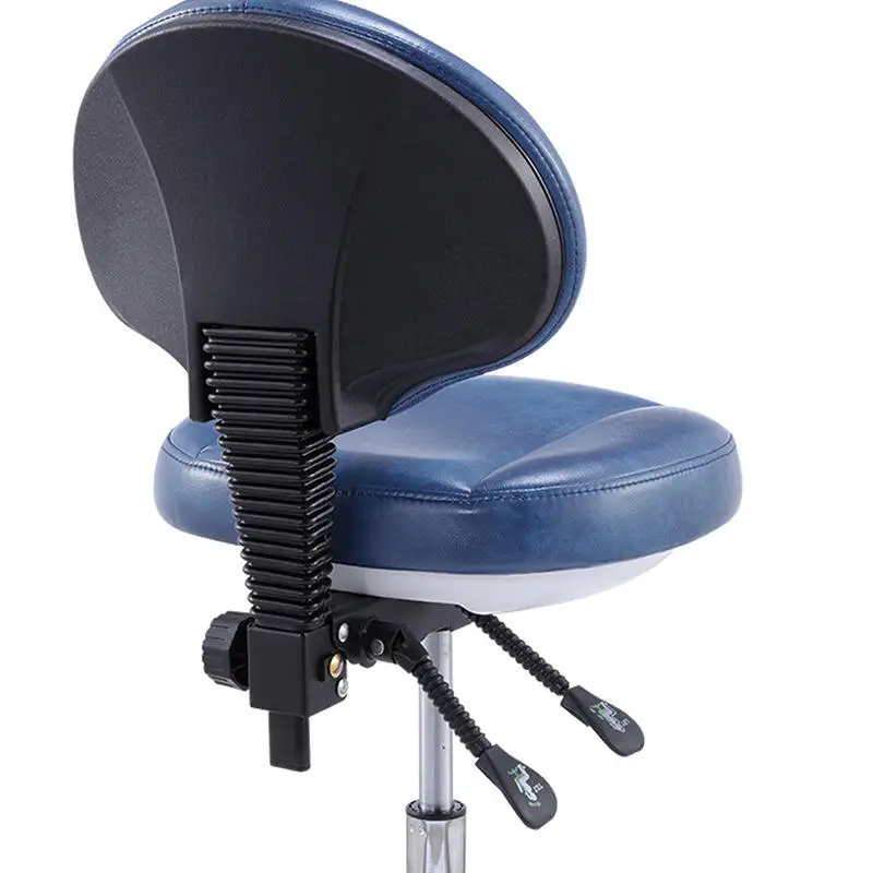 Economical PU Dental Stool Elevator Swivel Chair for Dentist Assistant Soft Rolling Stool for Beauty Salon Clinic