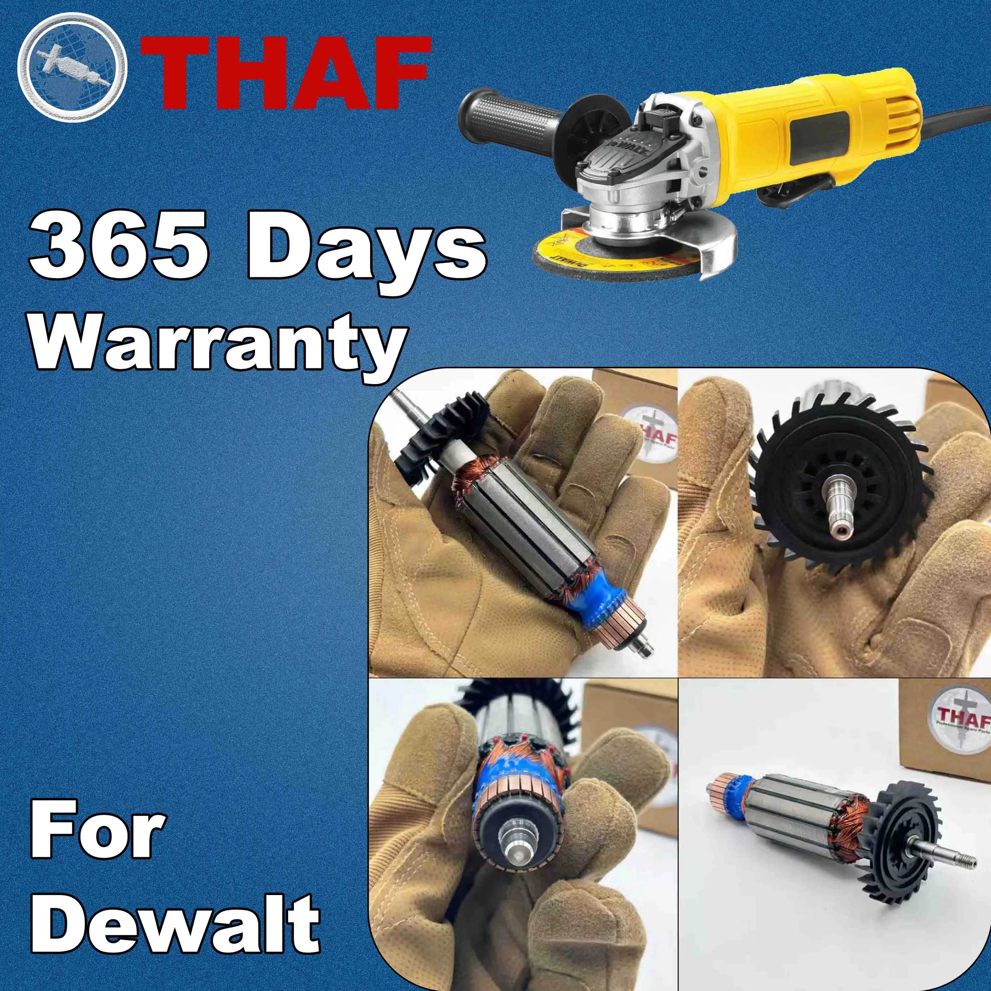 AC 220V 240V DWE8210S DWE8200S DWE8200T DWE8212S Armature Rotor For DEWALT Angle Grinder Spare Parts Grinder DWE8211S DWE8210P