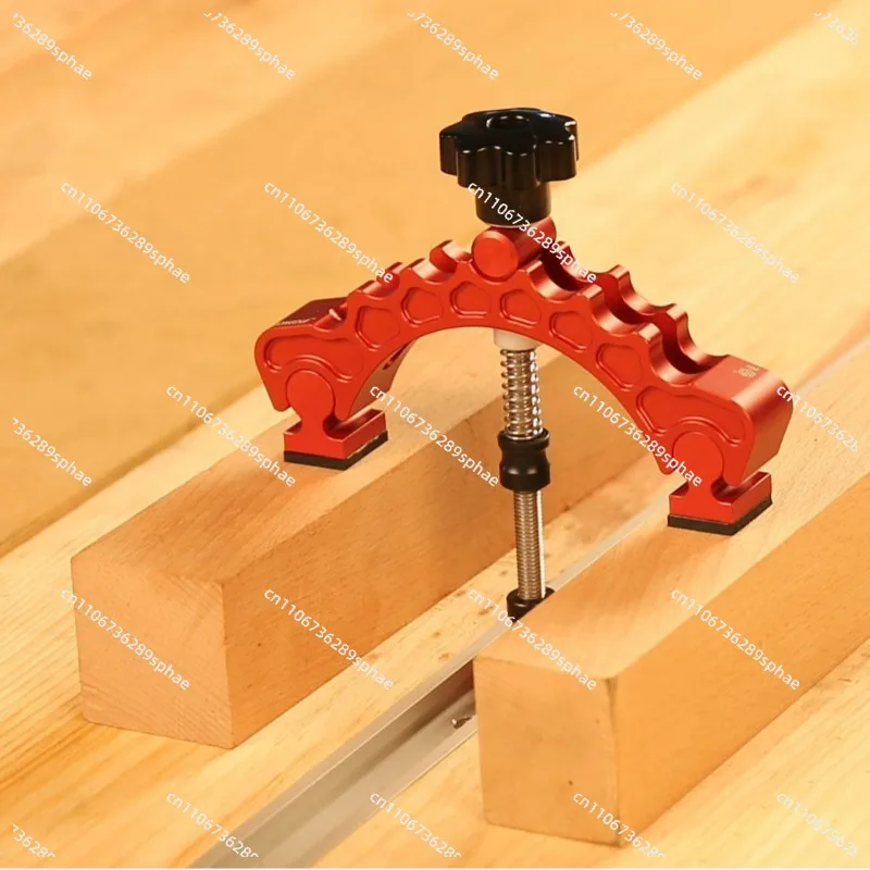 YB02D T-Groove Plate Inclined Rail Clamp Woodworking Tool Adjustable Bracket Woodworking Chute Clamp