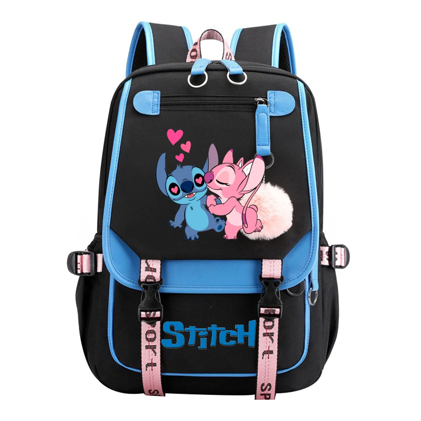 Lilo Stich Rucksack für Mädchen Anime Schult asche für Teenager Leinwand Laptop Rucksack Frauen