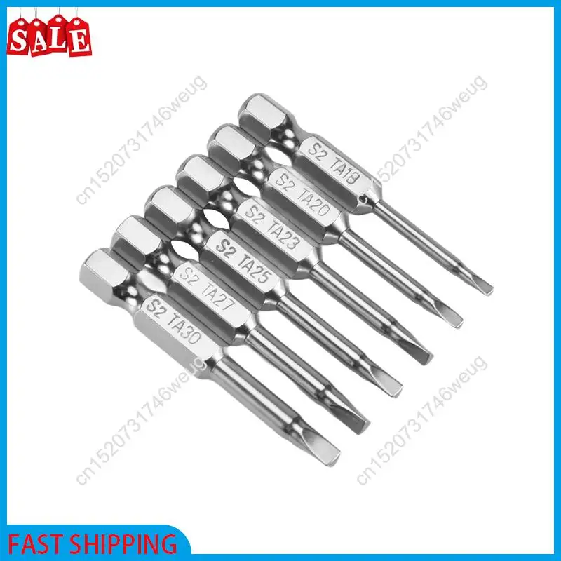 

XFDZ-6 шт. S2 стальные треугольные отвертки магнитная отвертка противоскользящая треугольная головка винта 1,8/2/2,3/2,5/2,7/3 мм дропшиппинг