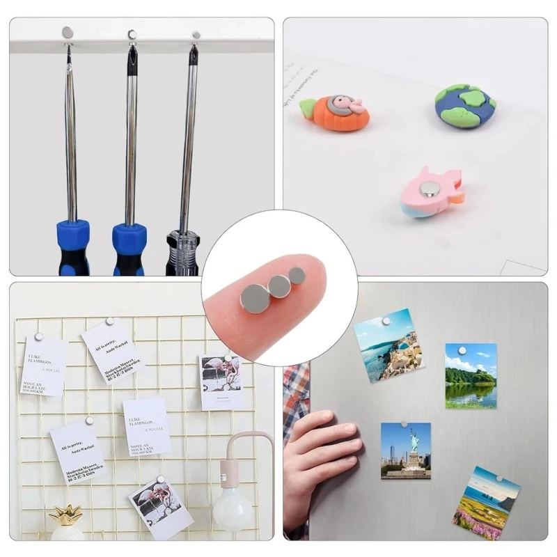 Strong Round Magnets for Fridge, DIY, Projects, Science, Office 3x1 3x2 5x1 5x2 8x1 8x2