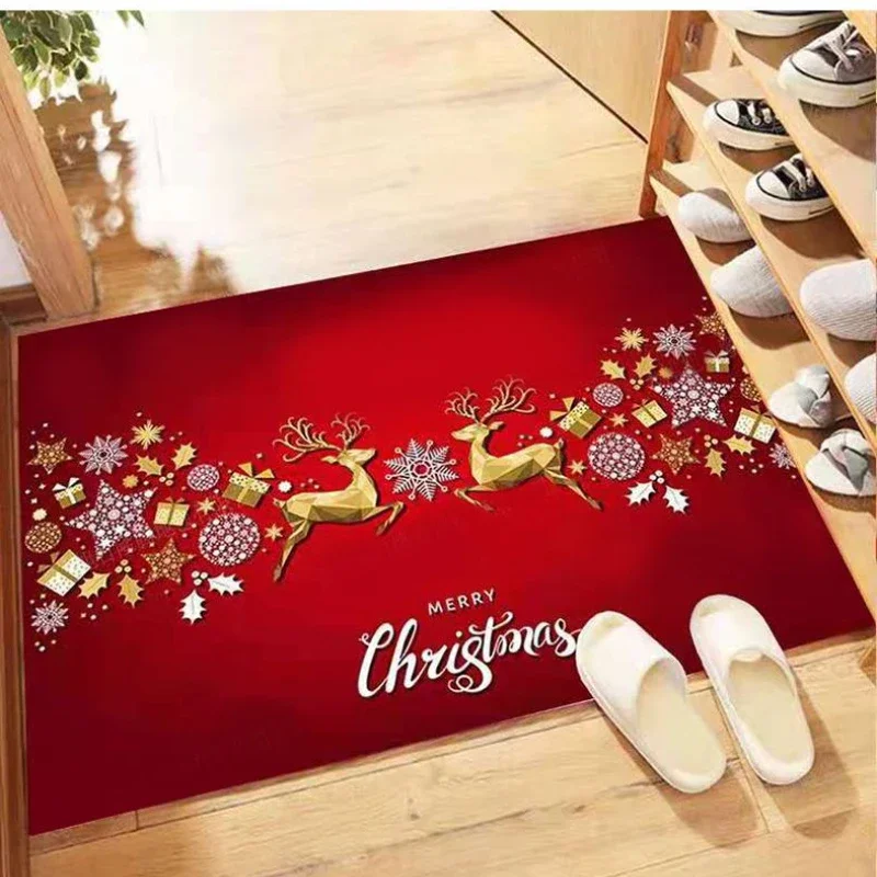 

Santa Claus Christmas Doormat Pillowcase Christmas Decorations for Home 2022 Navidad Ornaments Xmas Party Decor New Year Gifts