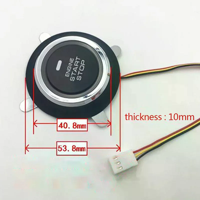 Hot Sale 1 Pc 12V Auto Replacement Car Engine Start Stop Push Button Keyless Entry Ignition Starter Switch