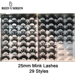 29 Styles 25mm Mink Lashes Dramatic Thick Long Big Wispy 3d Mink Strip Eyelashes Makeup Bulk Wholesale Lash Suppliers