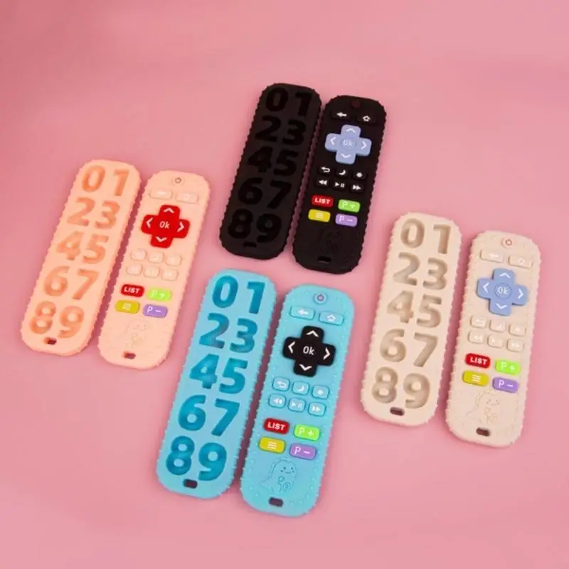 Q22d طفل Teether ألعاب للأطفال 0-6 أشهر لعبة السيليكون لاعبة تسنين الأطفال