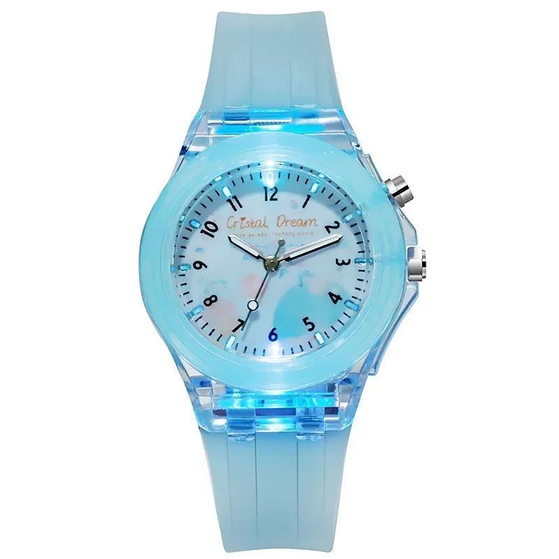 Luminous Cute Kids Watches Colorful Pattern Digital Watches for Boys Girls Quartz Watch Creative Children's Sport Clock reloj