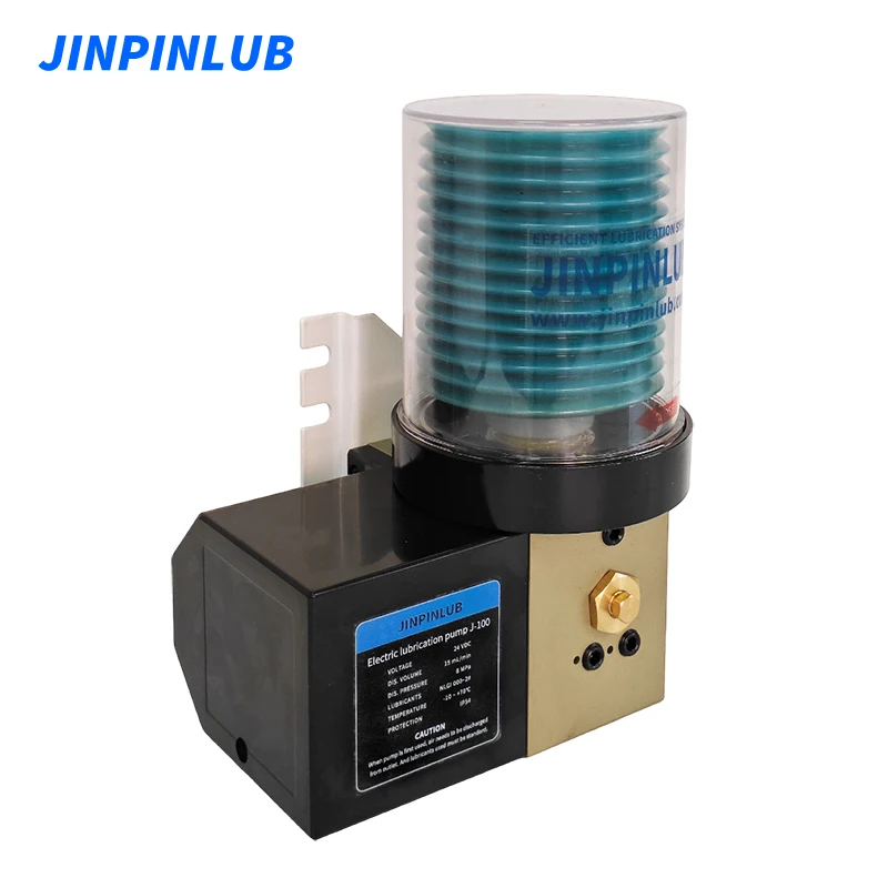 JINPINLUB J100 700ml Replaceable Cartridge Progressive Single Line Grease Lubrication Pump Automatic Lubricator