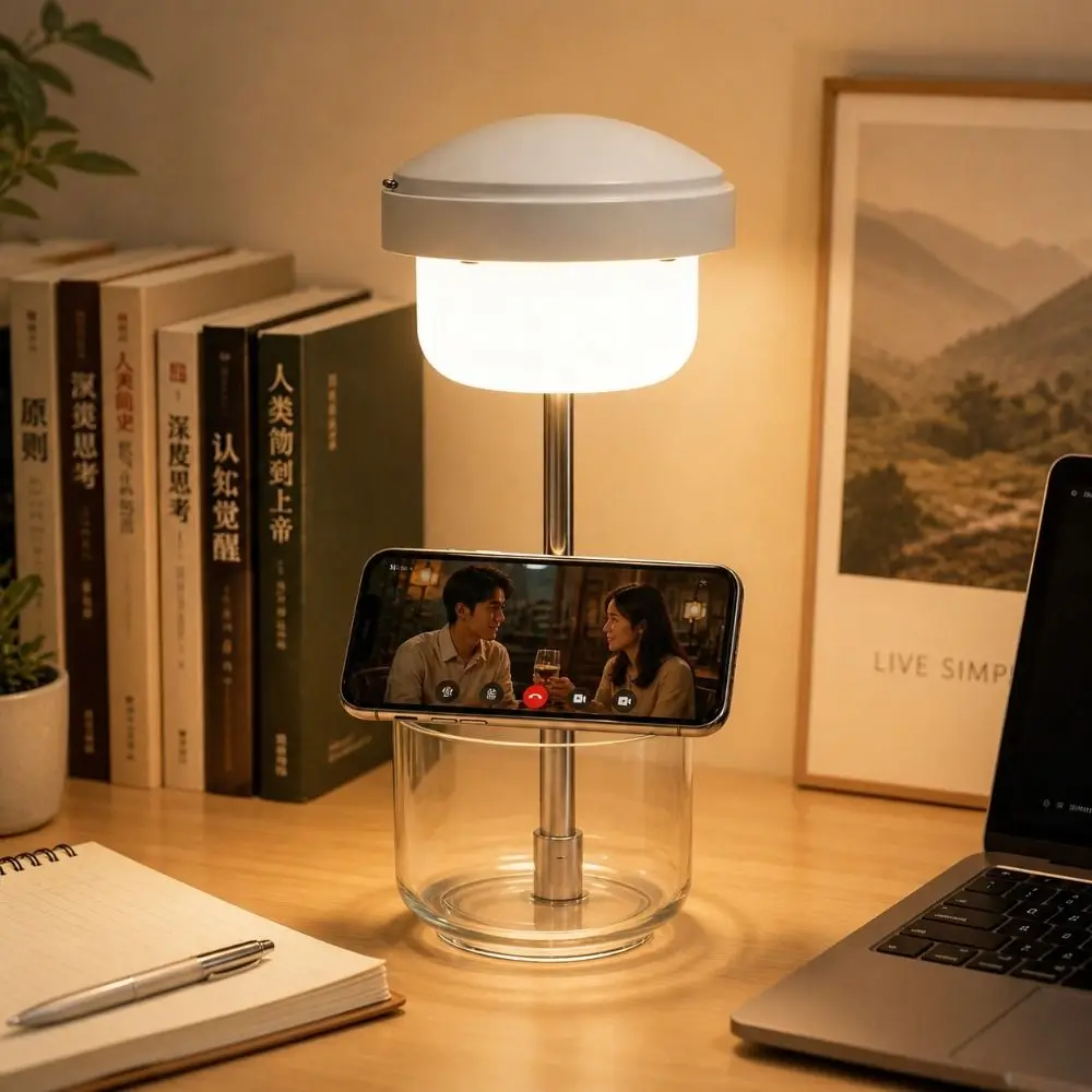 3-in-1 Multi-Function LED Table Lamp Touch Dimming Eye-protection Desk Lamp Rechargeable Retractable for 1200mAh