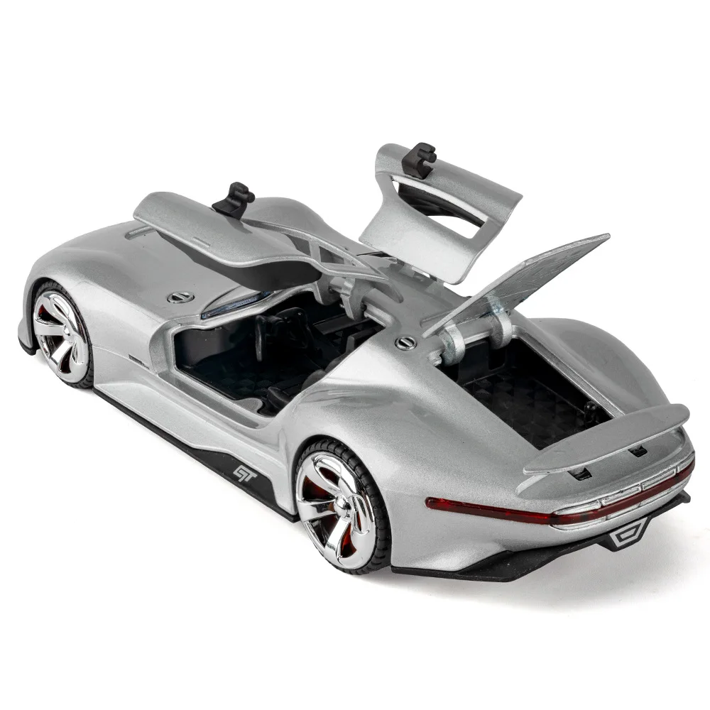 1:32 GT 합금 자동차 모형 고정밀 다이캐스트 장난감 소리와 빛이 나는 풀백 자동차 장식용 장난감 어린이용