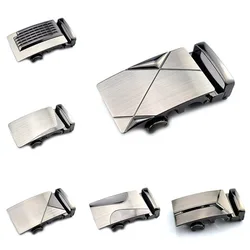 Business Casual Alloy Automatic Buckle Men's Belt Buckle Head Wholesale Belt Accessories Fashion Classic Grey 4cm