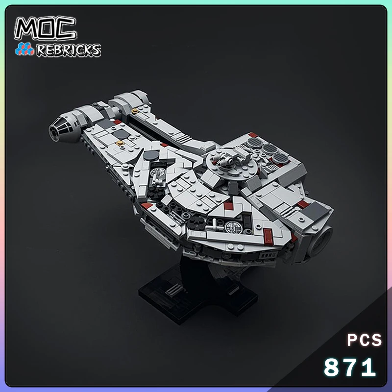 

Lnterstellar Movies Series MOC Dash Rendar's Outrider Starship Building Block Model Boy Puzzle Toy Technology Bricks Xmas Gift