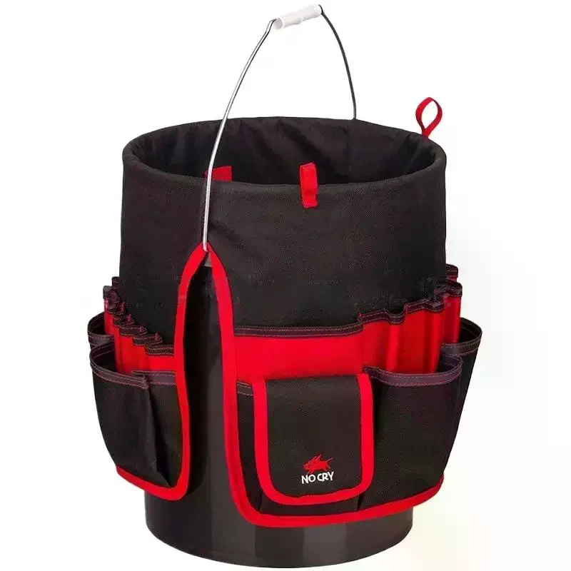 Oxford Cloth Garden Tool Belt: Waist Pouch Bag Bucket Holder Electrician DIY Gardening