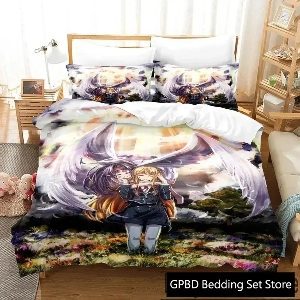 3D Print Guardian Angel Comfortable Duvet Quilt Cover Pillowcase Bedding Set Children Bedroom Decoration Home Textile