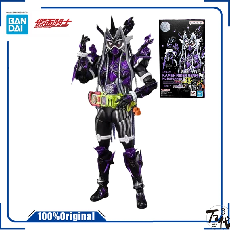

Оригинальная коробка, Подлинная BANDAI S H фигуртс, Kamen Rider GENM, непревзойденная модель игрока, анимационный персонаж