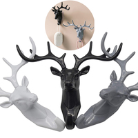 Antler American Style Home Decoration Hook Wall Shelving Wall Hanging Creative Wall Personality Deer Head Wall Key Holder