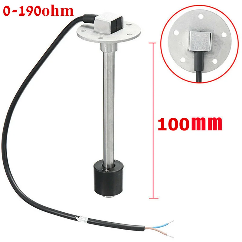 52mm F-E Waterstandmeters 0-190ohm 0-180ohm 240-33ohm Signaal met 8 soorten achtergrondverlichting 100 150 200 250 300 350 450mm Sensor