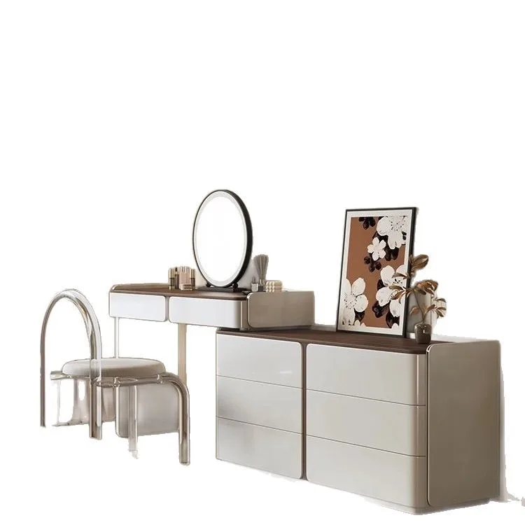 

Dresser chest integrated master bedroom simple modern 2025 new bedside storage cabinet makeup table