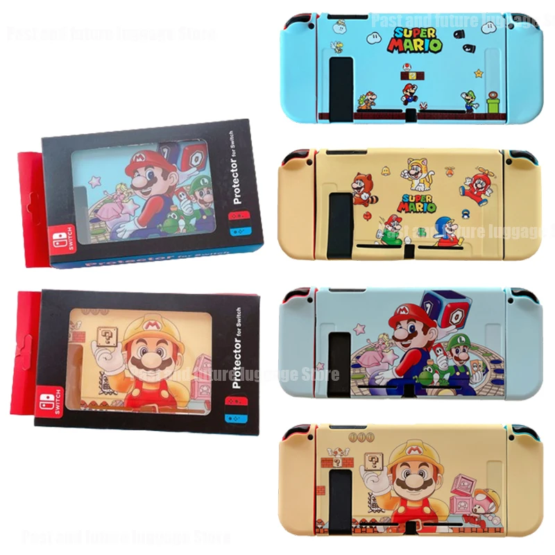 

Super Mario Bros Case for Switch NS Joy-Con Controller Cover Anime All-inclusive Shockproof Shell Back Housing Shell Decorations